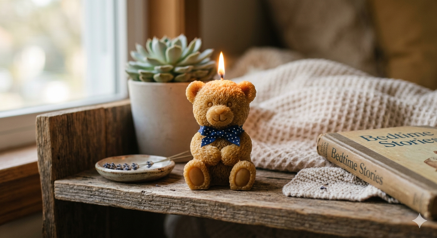 Teddy Bear Candle Set